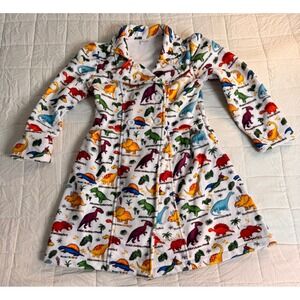 Funnycokid Kids Dinosaur Fleece Pea Coat Size 8